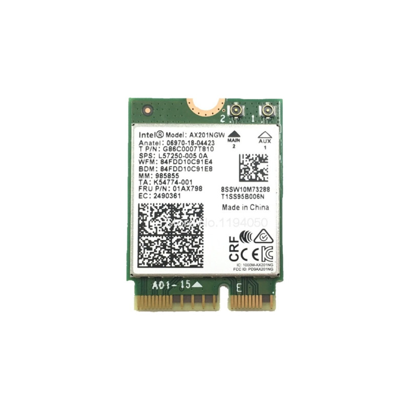 Intel® Wi-Fi 6 AX201 M.2 vPro, WLAN-Adapter(Bulk)