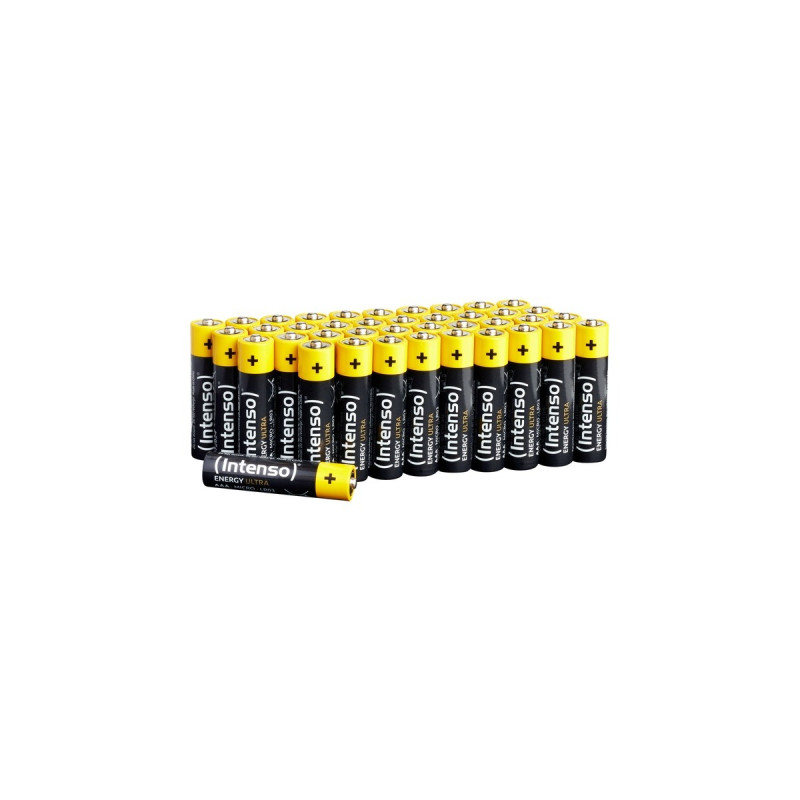 Intenso Energy Ultra AAA - LR03, Batterie(schwarz/gelb, 40er Pack)