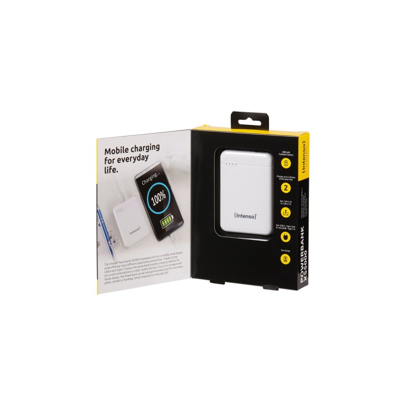 Intenso Powerbank XS5000(weiß, 5.000 mAh)