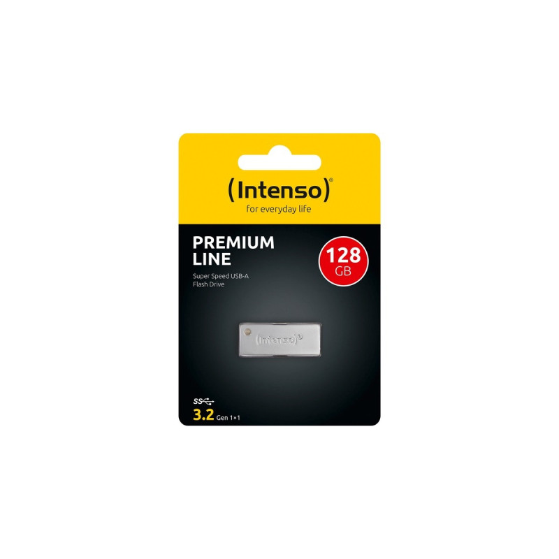 Intenso Premium Line 128 GB, USB-Stick(silber, USB-A 3.2 Gen 1)