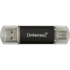 Intenso Twist Line 32 GB, USB-Stick(anthrazit/transparent, USB-A 3.2 Gen 1, USB-C 3.2 Gen 1)