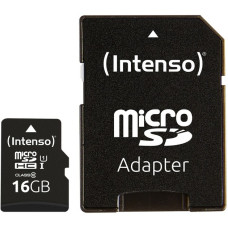 Intenso UHS-I Performance 16 GB microSDXC, Speicherkarte(schwarz, UHS-I U1, Class 10)