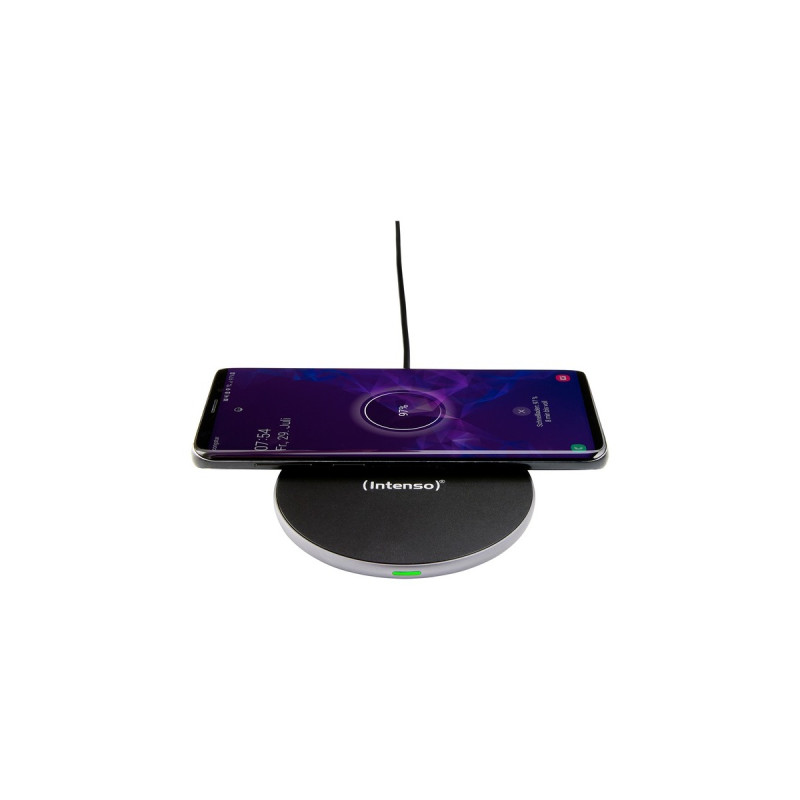 Intenso Wireless Charger BA2, Ladestation(schwarz, QI-Standard, PD3.0, Quick Charge 3.0)