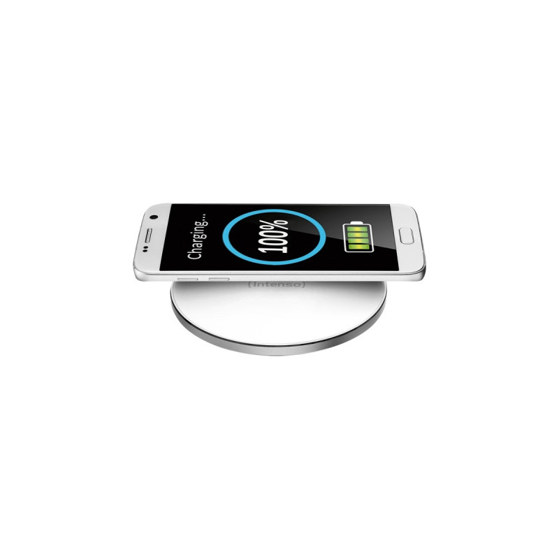 Intenso Wireless Charger WA1, Ladestation(weiß, QI-Standard)