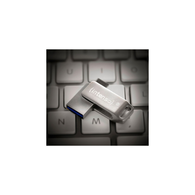Intenso cMOBILE LINE 128 GB, USB-Stick(silber, USB-A 3.2 Gen 1, USB-C 3.2 Gen 1)