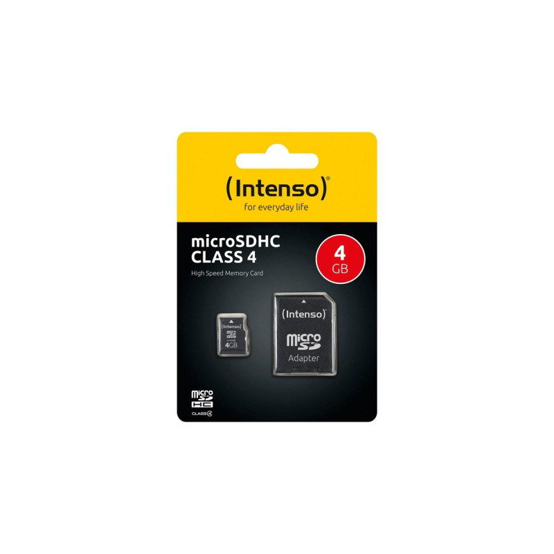 Intenso microSDHC 4 GB, Speicherkarte(Class 4)