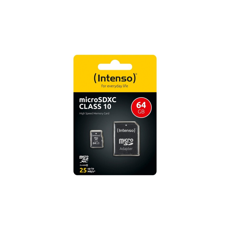 Intenso microSDXC 64 GB, Speicherkarte(Class 10)