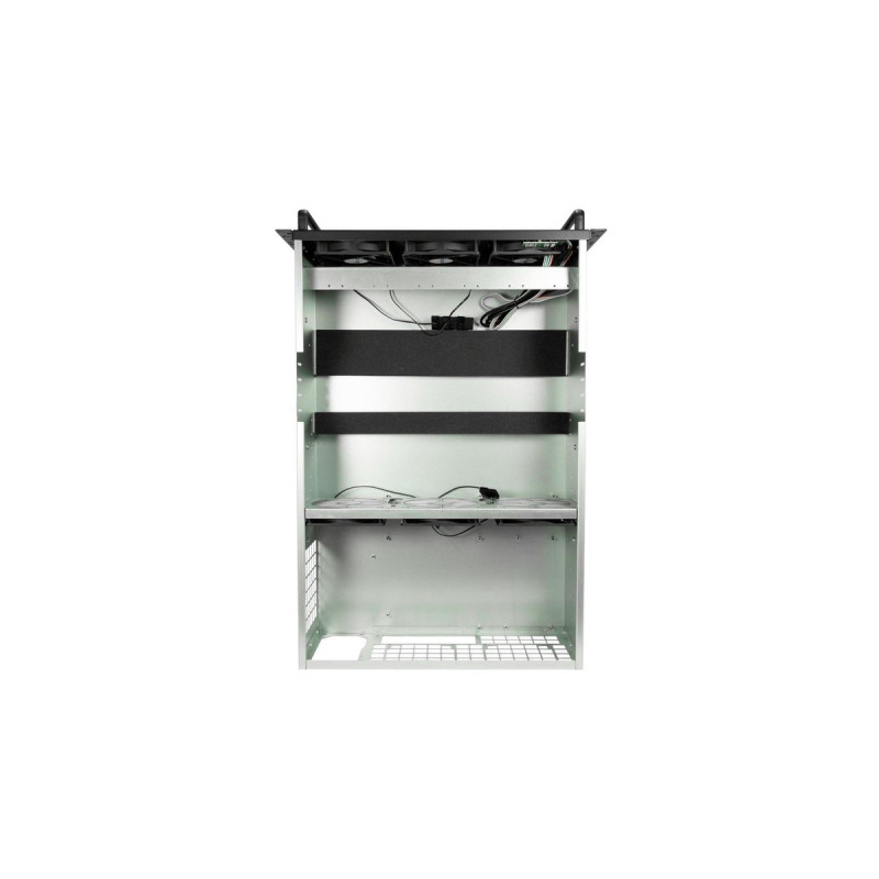Inter-Tech 4W2 MINING-RACK, Server-Gehäuse(schwarz, 4 Höheneinheiten)