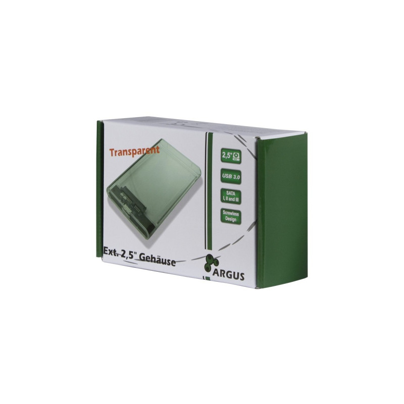 Inter-Tech Argus GD-25000, Laufwerksgehäuse(transparent)