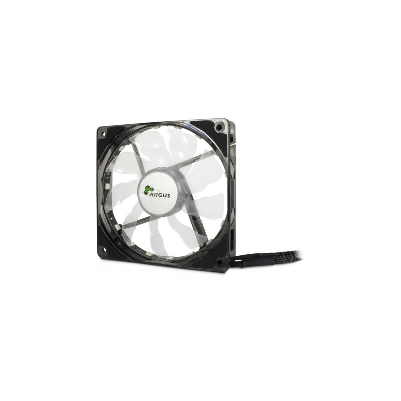 Inter-Tech Argus L-12025 Aura RGB, Gehäuselüfter(schwarz/transparent)