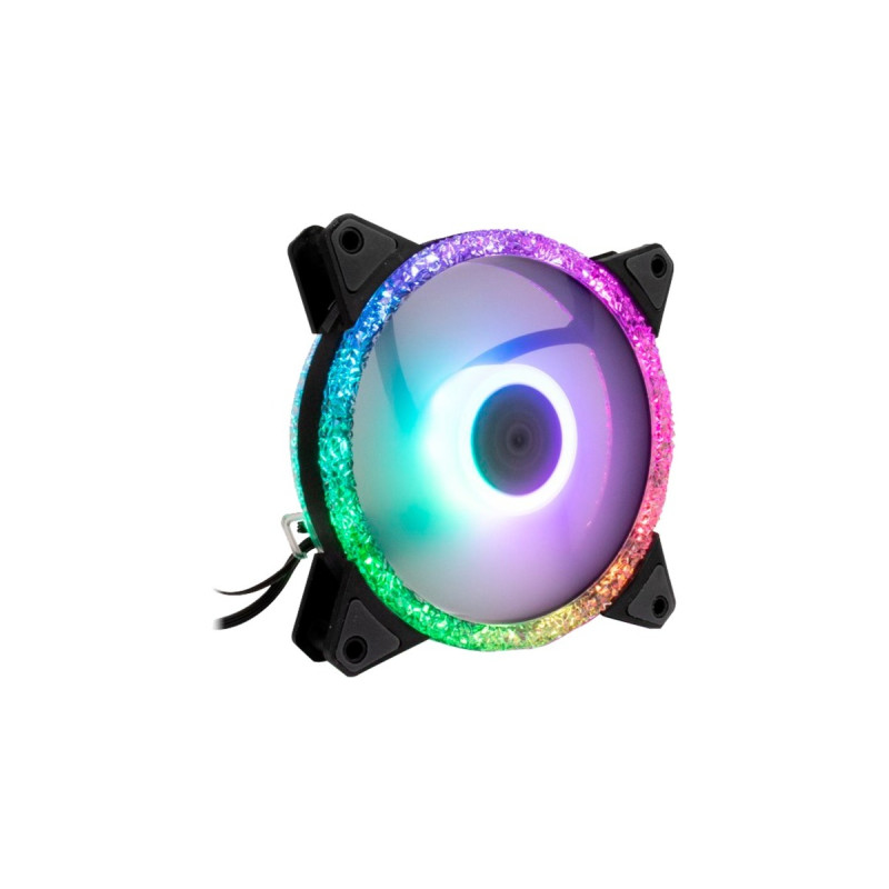 Inter-Tech Argus RS-07 RGB Set120x120x25, Gehäuselüfter(schwarz, 3er Set inkl. Fernbedienung)