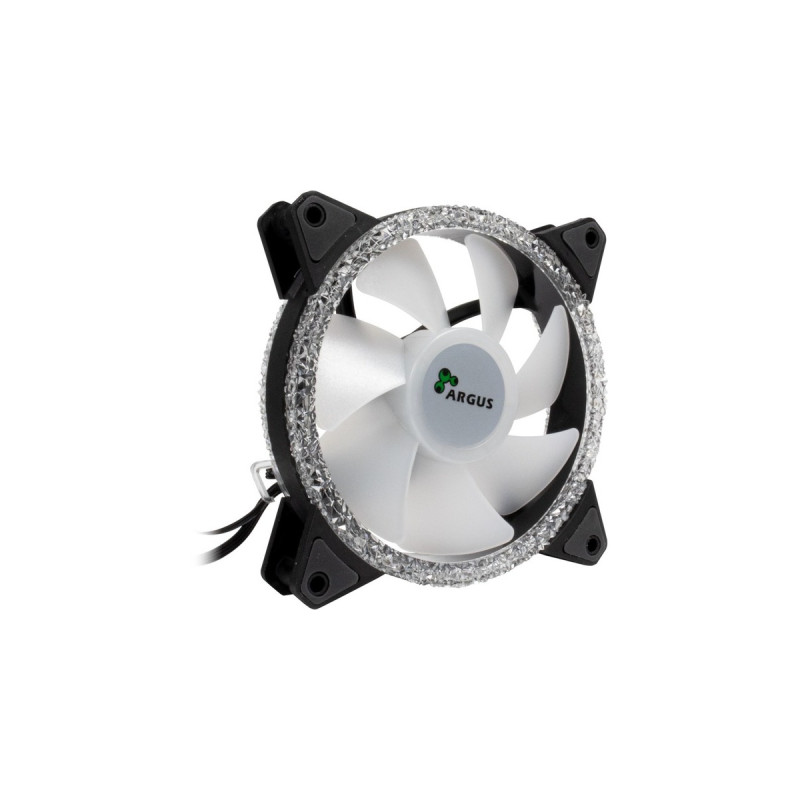 Inter-Tech Argus RS-07 RGB Set120x120x25, Gehäuselüfter(schwarz, 3er Set inkl. Fernbedienung)