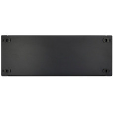 Inter-Tech Blindplatte 4HE geklippt, Blende(schwarz)