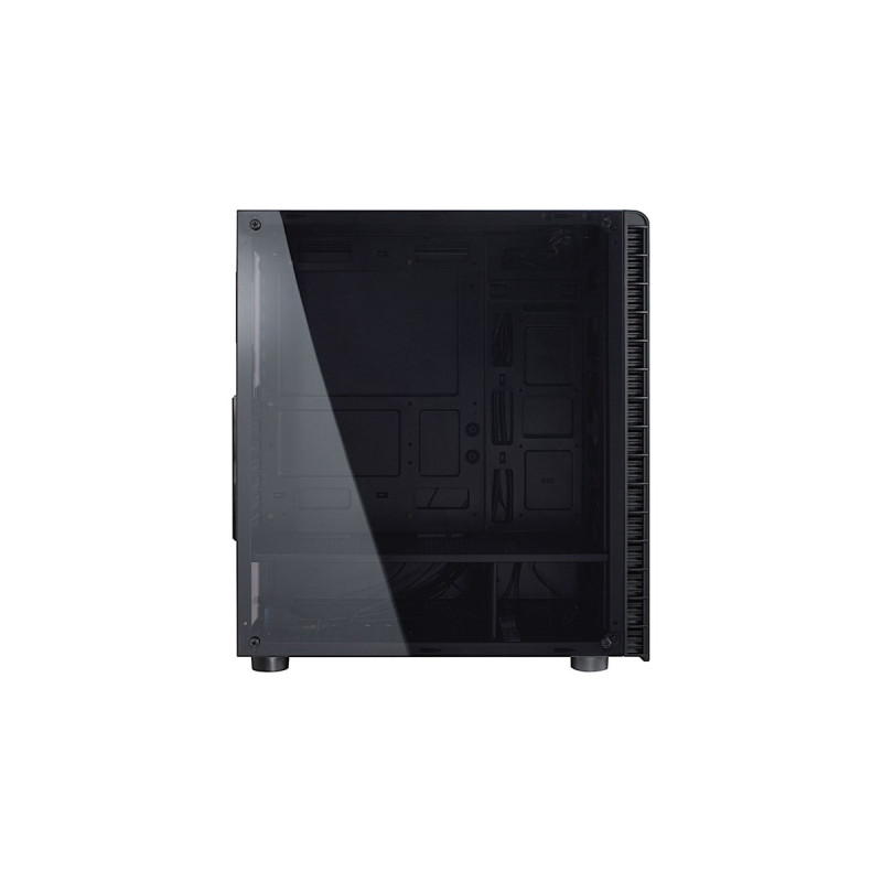 Inter-Tech CXC2, Tower-Gehäuse(schwarz, Front aus Tempered Glass, Seitenteil aus Acryl)