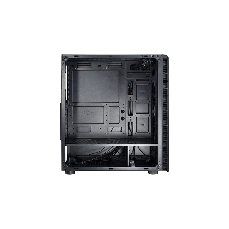 Inter-Tech CXC2, Tower-Gehäuse(schwarz, Front aus Tempered Glass, Seitenteil aus Acryl)