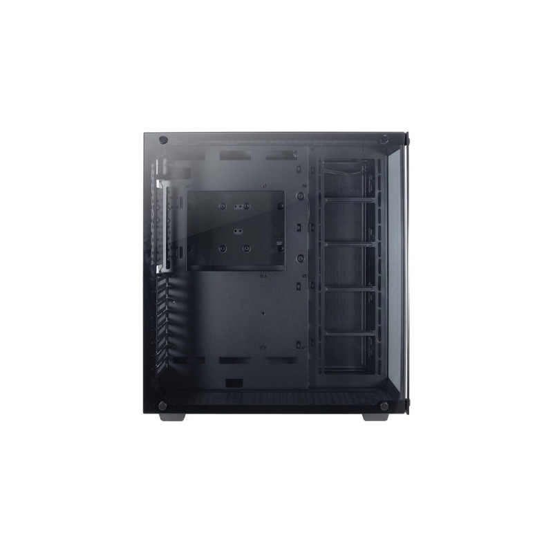 Inter-Tech C-701 Panorama, Tower-Gehäuse(schwarz, Tempered Glass)