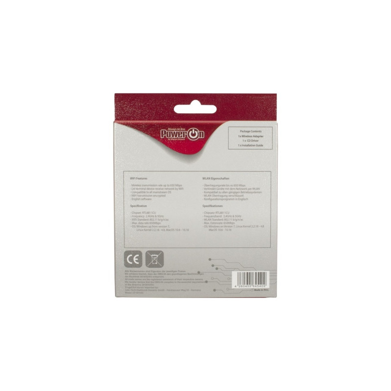 Inter-Tech DMG-04, WLAN-Adapter