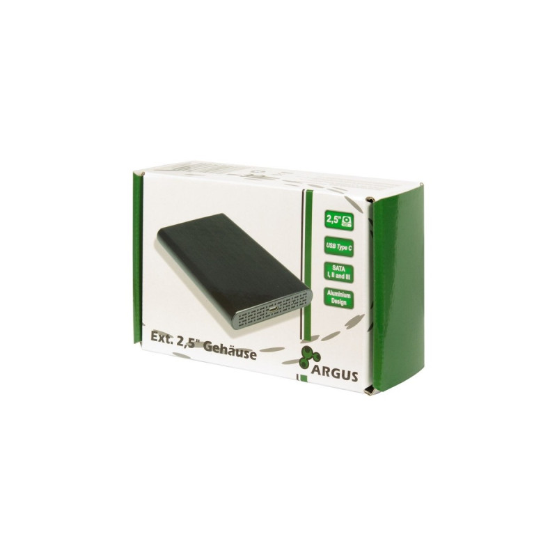 Inter-Tech GD-25010, Laufwerksgehäuse(schwarz)