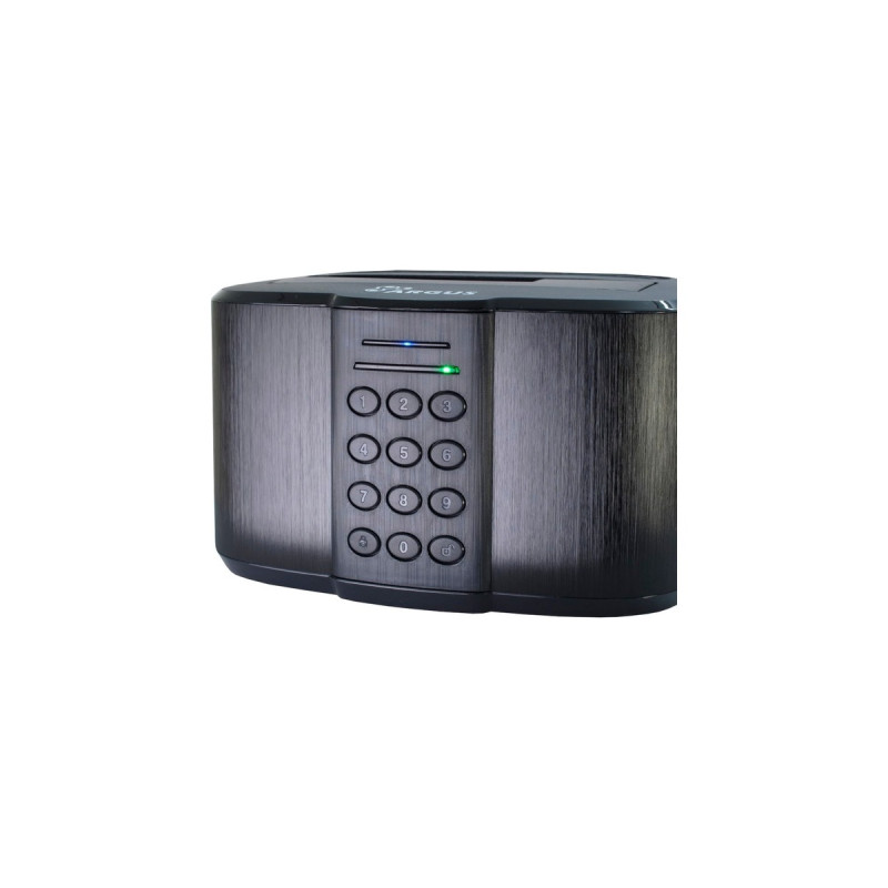 Inter-Tech GD-PDLK02, Dockingstation(schwarz, AES-Verschlüsselung, USB)