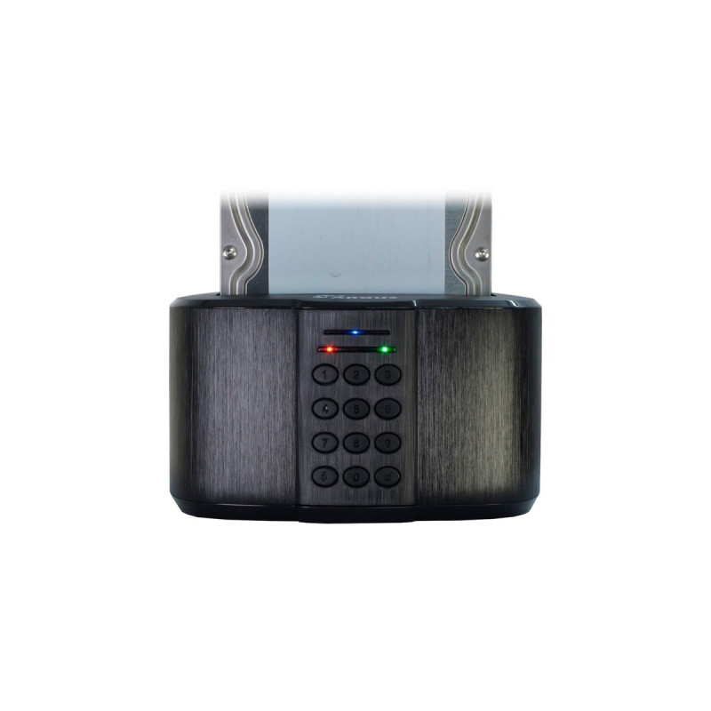 Inter-Tech GD-PDLK02, Dockingstation(schwarz, AES-Verschlüsselung, USB)