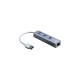 Inter-Tech IT-310-S, Dockingstation(aluminium, USB-A, LAN)