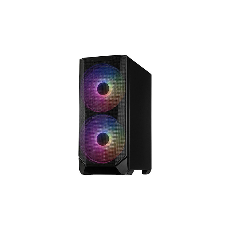 Inter-Tech IT-3503 Airstream, Tower-Gehäuse(schwarz, Tempered Glass)