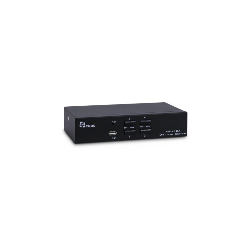 Inter-Tech KVM Switch AS-41DA DVI, KVM-Switch