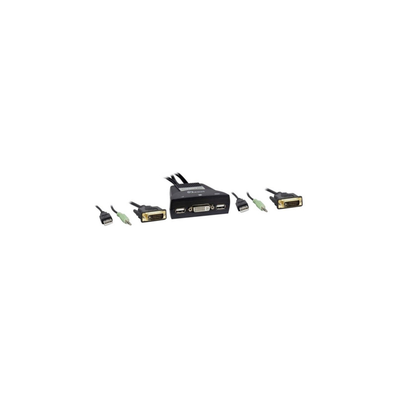Inter-Tech KVM-Switch LS-21DA DVI(schwarz)