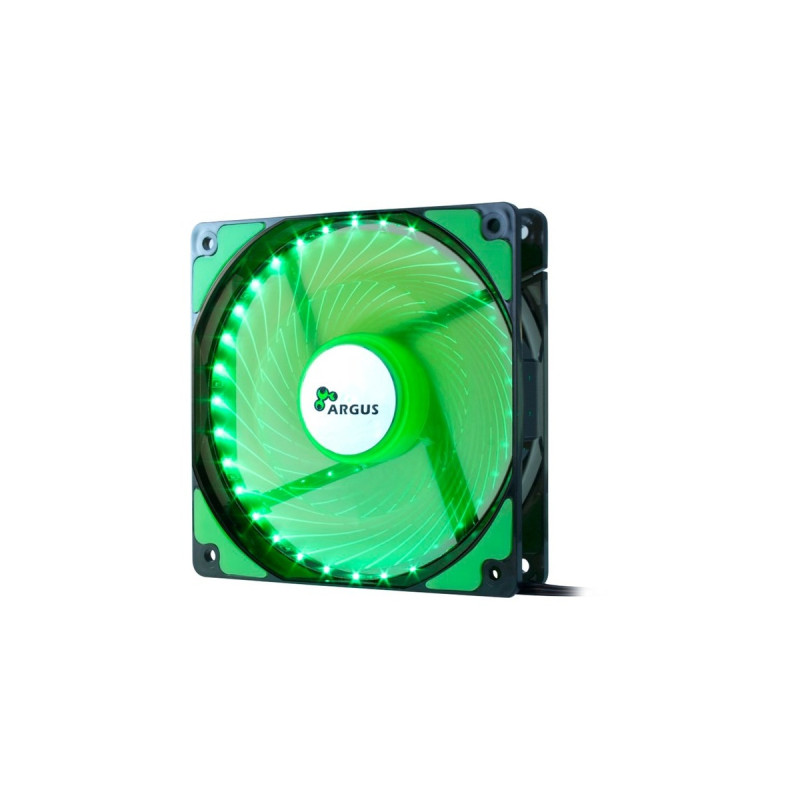 Inter-Tech L-12025 120x120x25mm, Gehäuselüfter(schwarz/grün)