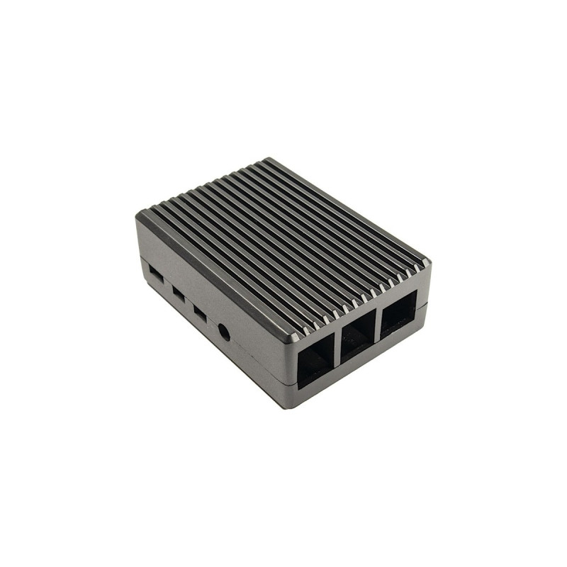 Inter-Tech ODS-716 für Raspberry Pi 4B, Gehäuse(schwarz, für Raspberry Pi 4 Modell B)