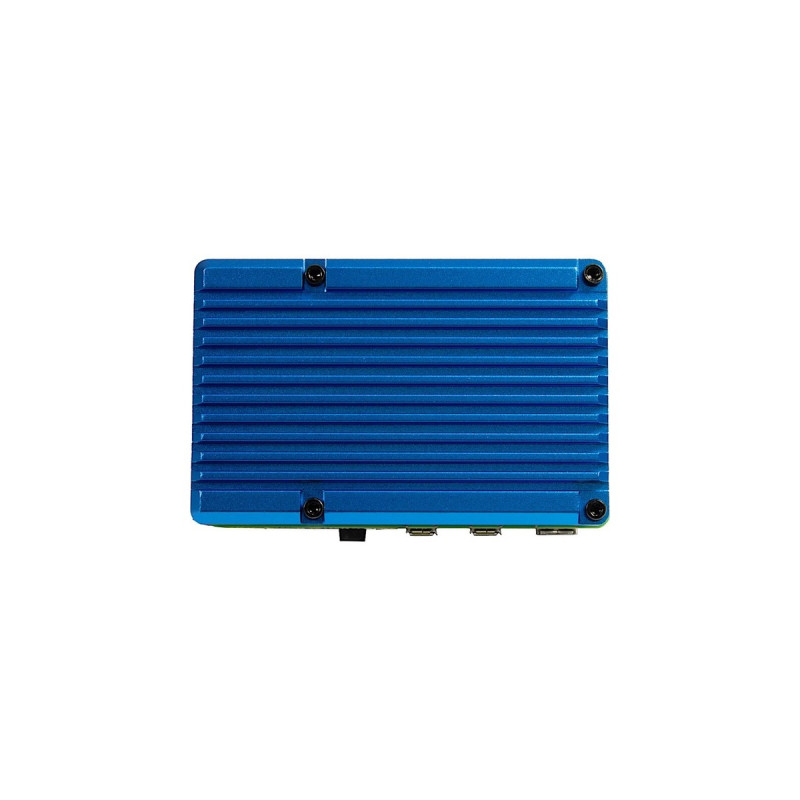 Inter-Tech ODS-721 für Raspberry Pi 4B, Gehäuse(blau, für Raspberry Pi 4 Modell B)