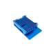 Inter-Tech ODS-721 für Raspberry Pi 4B, Gehäuse(blau, für Raspberry Pi 4 Modell B)