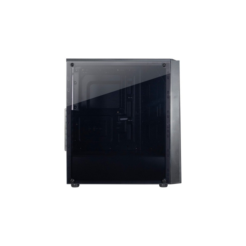 Inter-Tech T-11 TELEVEN, Tower-Gehäuse(schwarz, Seitenteil aus Acrylglas)