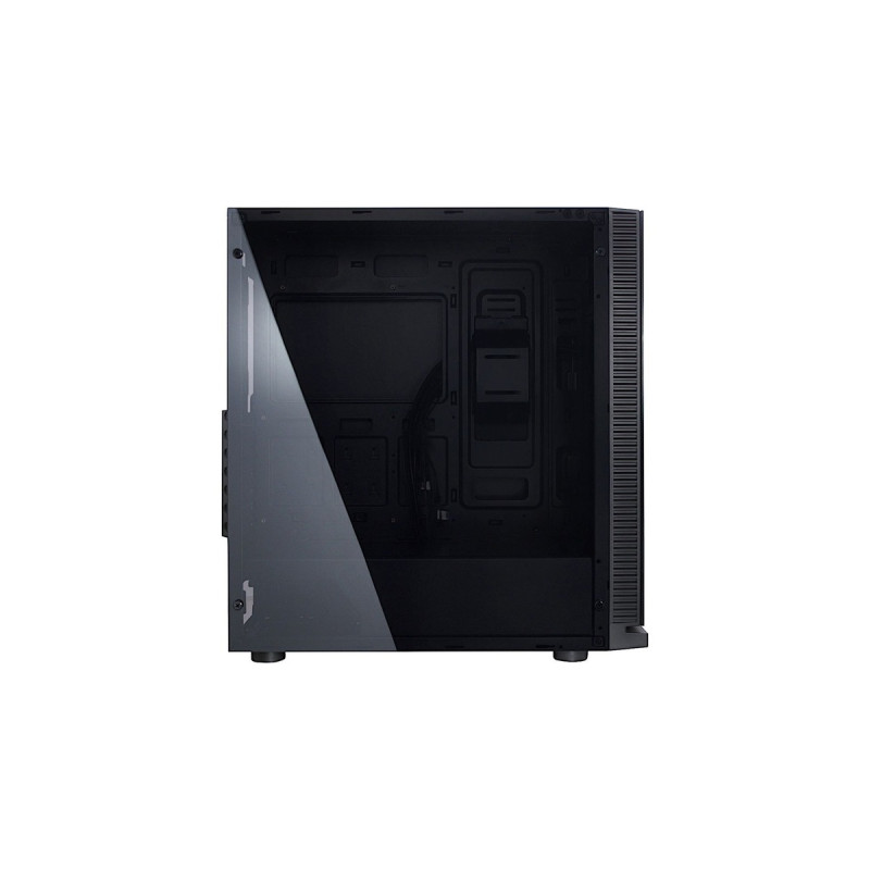 Inter-Tech W-III RGB, Tower-Gehäuse(schwarz, Frontblende aus Tempered Glass )