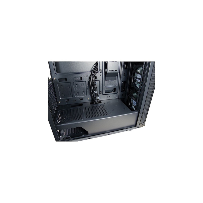 Inter-Tech W-III RGB, Tower-Gehäuse(schwarz, Frontblende aus Tempered Glass )