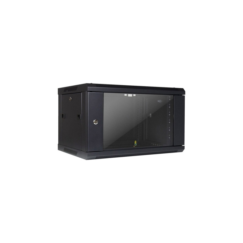 Inter-Tech Wandgehäuse SMA-6406, IT-Schrank(schwarz, 6HE)