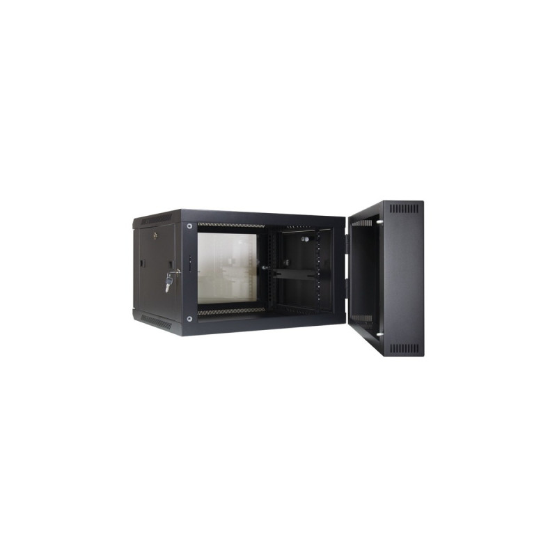 Inter-Tech Wandgehäuse SMB-6606, IT-Schrank(schwarz, 6HE)