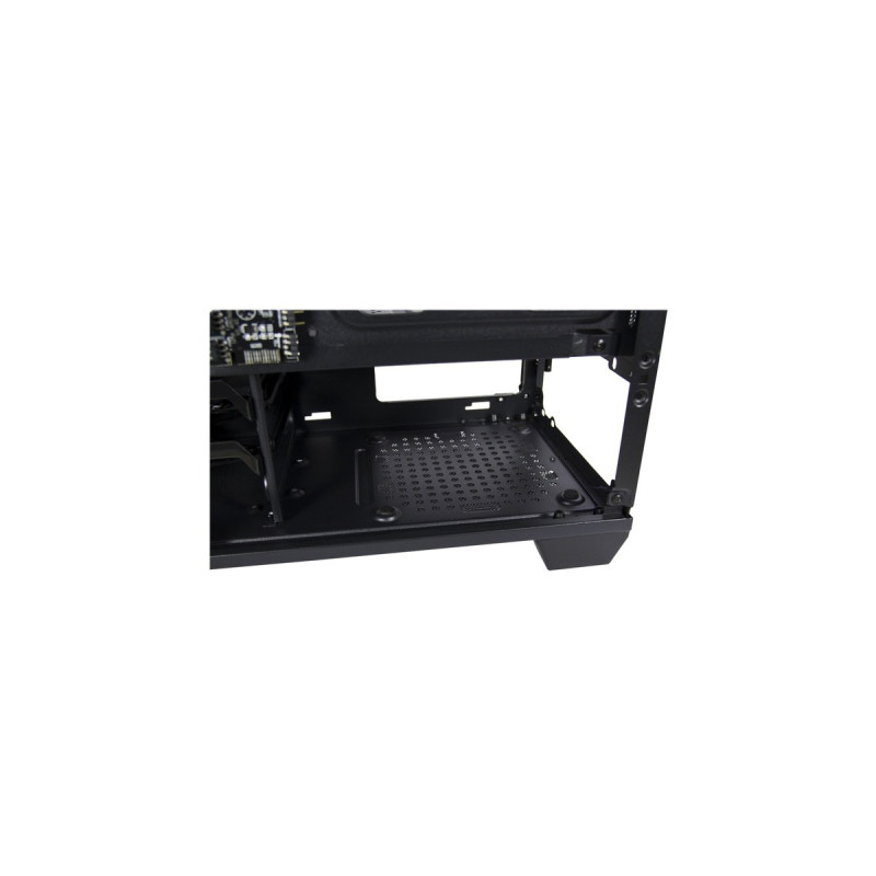 Inter-Tech X-608 Infinity Micro Infinity-Mirror, Tower-Gehäuse(schwarz, Tempered Glass)