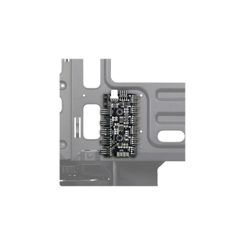 Inter-Tech X-608 Infinity Micro Infinity-Mirror, Tower-Gehäuse(schwarz, Tempered Glass)