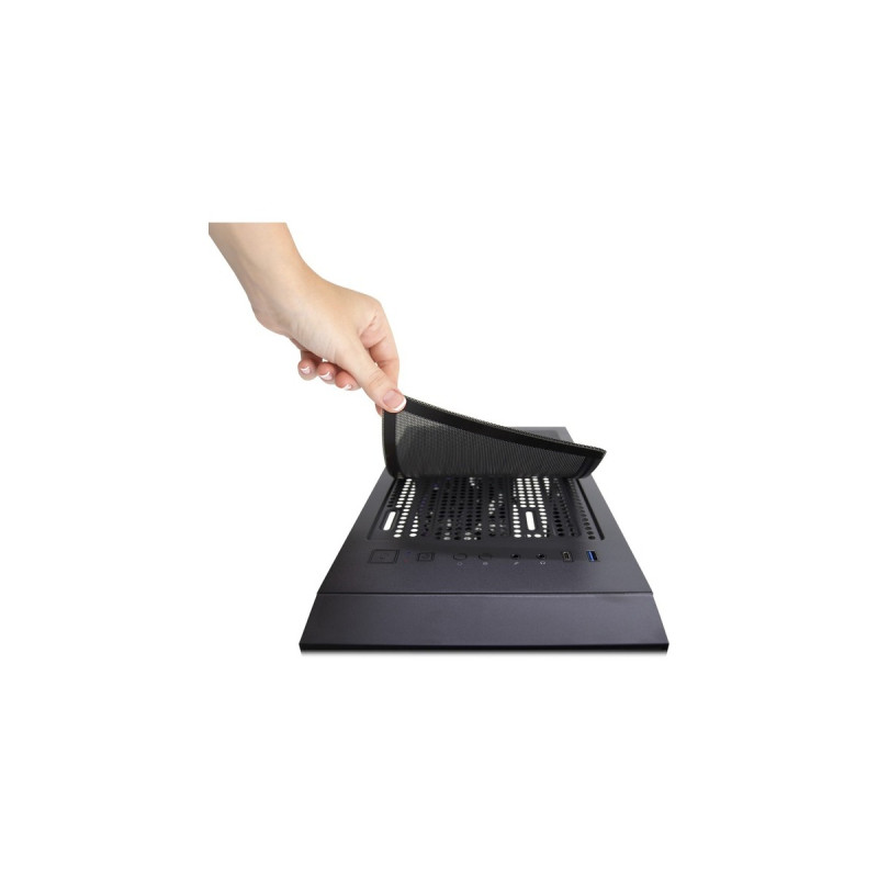 Inter-Tech X-608 Infinity Micro Infinity-Mirror, Tower-Gehäuse(schwarz, Tempered Glass)