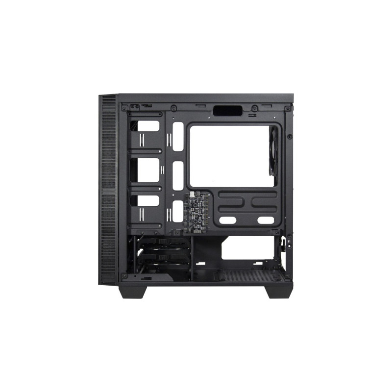 Inter-Tech X-608 Infinity Micro Infinity-Mirror, Tower-Gehäuse(schwarz, Tempered Glass)