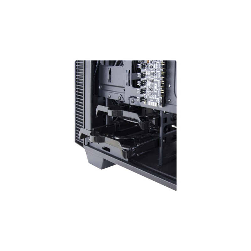 Inter-Tech X-608 Infinity Micro Infinity-Mirror, Tower-Gehäuse(schwarz, Tempered Glass)