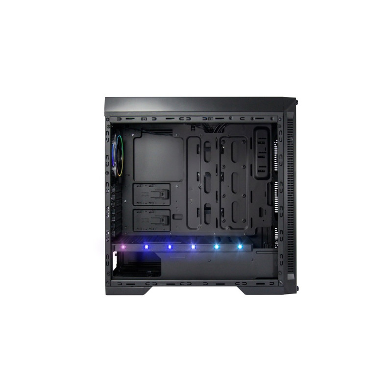 Inter-Tech X-908 Infini2 Infinity-Mirror, Tower-Gehäuse(schwarz, Tempered Glass)