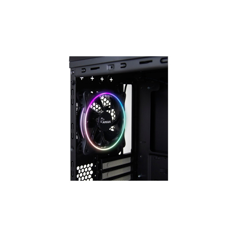 Inter-Tech X-908 Infini2 Infinity-Mirror, Tower-Gehäuse(schwarz, Tempered Glass)