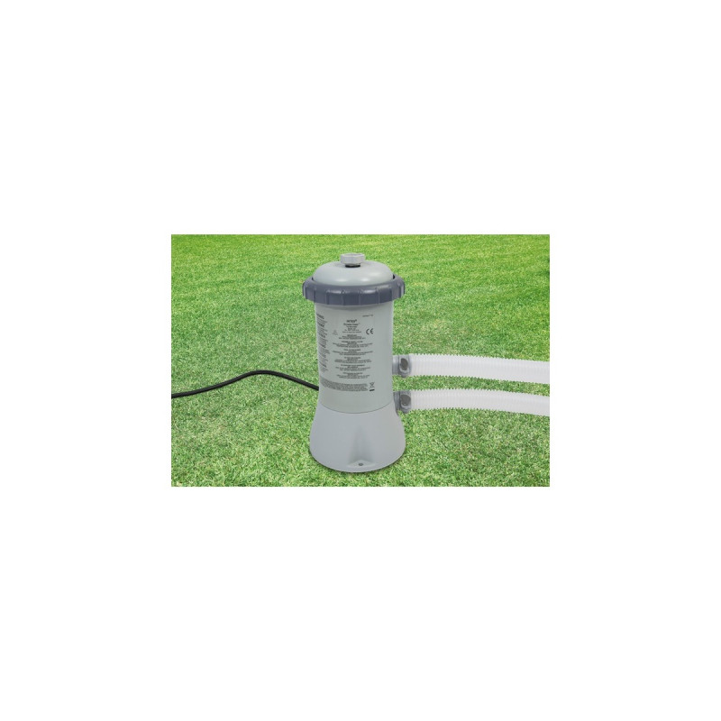 Intex Easy Set Pools 128132GN, Ø 366 x 76 cm, Schwimmbad(hellblau/dunkelblau, mit Kartuschenfilteranlage ECO 604G)