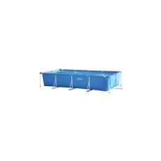 Intex Frame Pool Set Prism Rectangular 450 x 220 x 84cm, Schwimmbad(blau, Kartuschenfilteranlage)