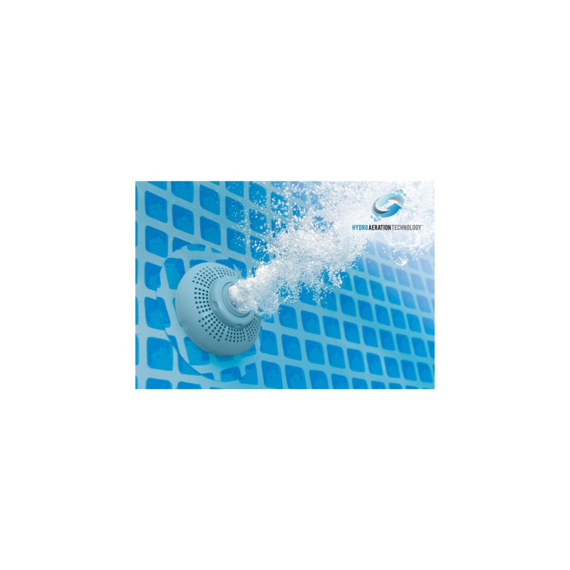Intex Frame Pool Set Prism Rondo 126710NP, Ø 366 x 76cm, Schwimmbad(grau/blau, Outlet)