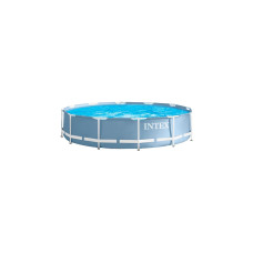Intex Frame Pool Set Prism Rondo 126724GN, Ø 457 x 107cm, Schwimmbad(grau/blau, Kartuschen-Filteranlage ECO 638G)