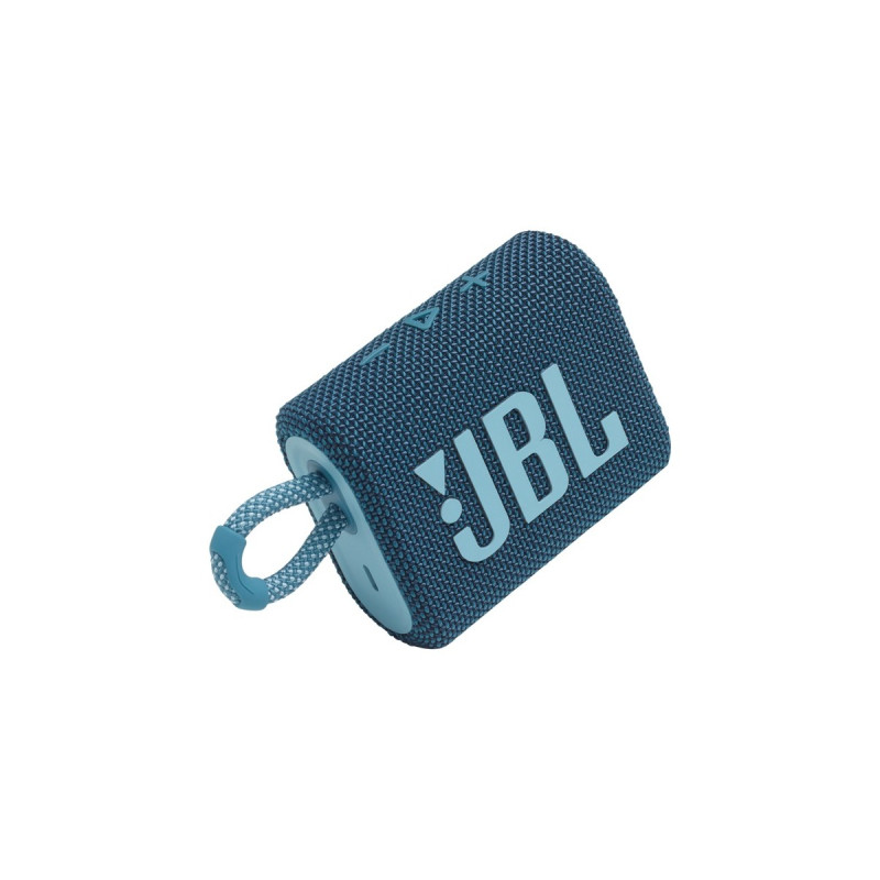 JBL GO 3, Lautsprecher(blau, Bluetooth, USB-C)