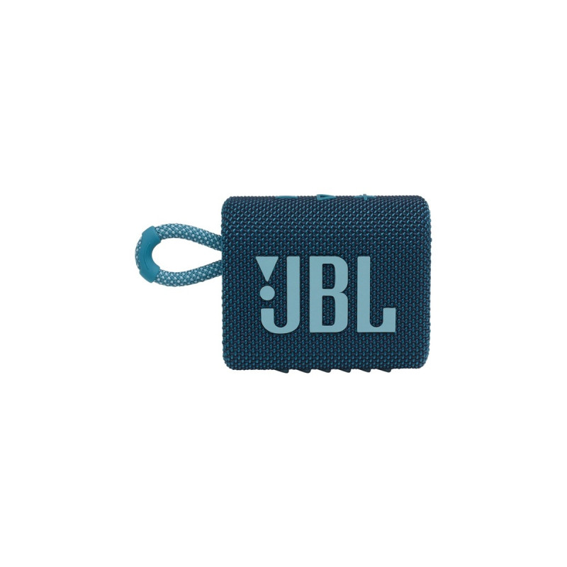 JBL GO 3, Lautsprecher(blau, Bluetooth, USB-C)